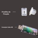 Ver imagem 4 de Kit Fita Neon 5v 5m Rgb Digital 7*14mm Ip68 Tb-01-5145