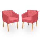Ver imagem 1 de Kit Poltrona Cadeira para Sala Confortável e Moderna Mila Suede