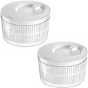 Ver imagem 1 de 2 Secadores de Saladas ou 5,5l Branco Centrifuga Legumes Clear Fresh com Escorredor