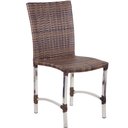 Ver imagem 5 de 8 Cadeiras Cannes e Mesa Retangular com Tampo de Madeira e Alumínio para Área, Cozinha, Edícula - Ar