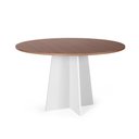 Ver imagem 1 de Mesa de Jantar Redonda 6 Lugares 120cm Isabela Noronha/branco - Straub Web