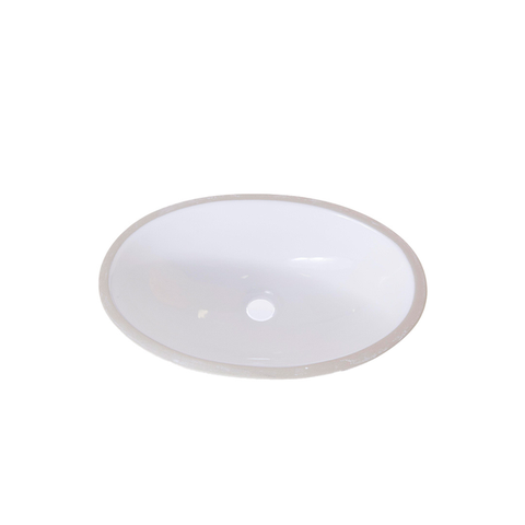 Cuba Louca Embutir Oval Branca 49x32cm Celite