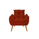 Ver imagem 4 de Poltrona Cadeira Decorativa Luxo Sala de Estar - Balaqui Cor:terracota