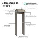 Ver imagem 4 de Porta-Geladeira 73 cm 1 Porta Basculante Crema/Rustic/Crema Vik Madesa