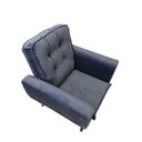 Ver imagem 2 de Poltrona Saturno para Sala de Estar Quarto Escritório Tecido Suede - Azul - Cor: Azul