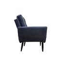 Ver imagem 3 de Poltrona Saturno para Sala de Estar Quarto Escritório Tecido Suede - Azul - Cor: Azul