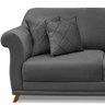 Sofa 2 Lugares Retro Polo 180cm com Almofada Suede 1104 Ezz 1104 - 7