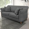Sofa 2 Lugares Retro Polo 180cm com Almofada Suede 1104 Ezz 1104 - 2