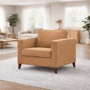 Ver imagem 2 de Poltrona Cadeira Milano Luxo  Para Sala Recepção Escritorios Cor- Veludo Cappucinno Belufan Móveis