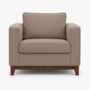 Ver imagem 1 de Poltrona Cadeira Milano Luxo para Sala Recepção Escritorios Cor- Veludo Cappucinno Belufan Móveis