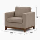 Ver imagem 5 de Poltrona Cadeira Milano Luxo para Sala Recepção Escritorios Cor- Veludo Cappucinno Belufan Móveis