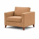Ver imagem 1 de Poltrona Cadeira Milano Luxo  Para Sala Recepção Escritorios Cor- Veludo Cappucinno Belufan Móveis