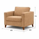 Ver imagem 4 de Poltrona Cadeira Milano Luxo  Para Sala Recepção Escritorios Cor- Veludo Cappucinno Belufan Móveis