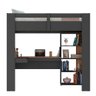 Cama Alta Multifuncional Grafite/Nogal - Hecol - 6