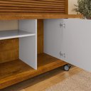 Ver imagem 3 de Estante Home Tv 47 Pol 160 Cm Taurus Naturalle Off White Bechara