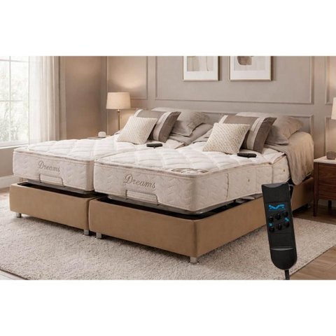 Cama c/Controle Articulada Motorizada Herval +Colchão MH1430 200