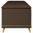 Ver imagem 6 de Calçadeira Baú Queen 160cm Imperial J02 Suede Chocolate - Mpozenato