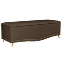Ver imagem 1 de Calçadeira Baú Queen 160cm Imperial J02 Suede Chocolate - Mpozenato