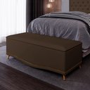 Ver imagem 2 de Calçadeira Baú Queen 160cm Imperial J02 Suede Chocolate - Mpozenato