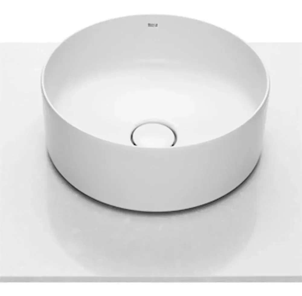 Cuba de Apoio 37x37 Val7/8 Inspira Round Branca Roca - 1