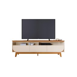 Rack Selene para Tv de até 75 Polegadas - Cinamomo Off White - Madetec - 5