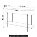 Ver imagem 4 de Aparador de Sala Pés Metálicos 135cm Jaspe D04 Bali/quartzo - Mpozenato