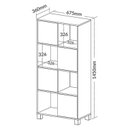 Ver imagem 4 de Conjunto Mesa Sun Armário 4 Portas com Abertura Lateral Wally Preto Artany