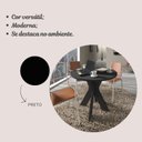 Ver imagem 6 de Conjunto Mesa Sun Armário 4 Portas com Abertura Lateral Wally Preto Artany