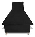 Ver imagem 3 de Sofa Cama Chaise Bicama Reclinavel Sala Lavinia Suede:Preto/Suede