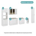 Ver imagem 6 de Cozinha Completa com Balcão Milla Dolce 13 Portas MDF Branco Móveis Carraro