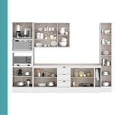 Ver mais imagens de Cozinha Completa com Balcão Milla Dolce 13 Portas MDF Branco Móveis Carraro