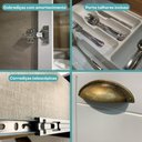 Ver imagem 2 de Cozinha Completa com Balcão Milla Dolce 13 Portas MDF Branco Móveis Carraro