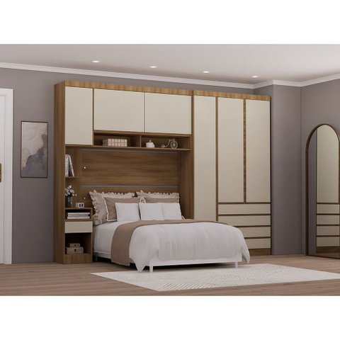 Guarda Roupa Casal Modulado 6 Portas e 6 Gavetas Veneza Luciane Móveis