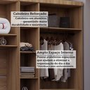 Ver imagem 5 de Guarda Roupa Casal Modulado 6 Portas e 6 Gavetas Veneza Luciane Móveis