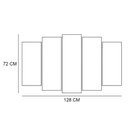 Ver imagem 4 de Kit Quadro Decorativo Animais V2 para Sala de Estar 128x72cm A97 - Pallazio