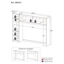 Ver imagem 4 de Guarda-roupas 5 Portas Maçã do Amor Multimóveis Bb4021 Branco