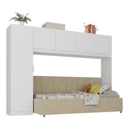 Guarda-roupas 5 Portas Maçã do Amor Multimóveis Bb4021 Branco - 1 Guarda-roupas 5 Portas Maçã do Amor Multimóveis Bb4021 Branco - 1