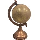 Ver imagem 3 de Globo Decorativo de Metal Rose e Dourado 20cm Decore Fácil Shop