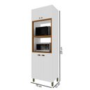 Ver imagem 3 de Torre Quente Bariloche 4 Portas 100% MDF Branco - Indekes