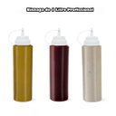 Ver imagem 4 de Kit 3 Bisnaga Profissional 1l C/ Marcador e Tampa Chef Line