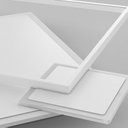 Ver imagem 5 de Lustre Plafon Led 60w Sobrepor Moderno Branco 3200k Bivolt