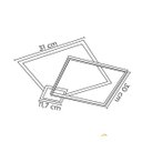 Ver imagem 4 de Lustre Plafon Led 60w Sobrepor Moderno Branco 3200k Bivolt