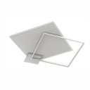 Ver imagem 3 de Lustre Plafon Led 60w Sobrepor Moderno Branco 3200k Bivolt