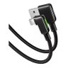 Cabo Carregador Usb Led Lightning 90° Iphone 3a 120cm - Preto Mcdodo Ca-751 - 1