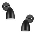 Ver imagem 1 de Kit 2 Arandela Aluminio Cone Sadan Preto 23x25cm