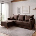 Ver imagem 1 de Sofá 3 Lugares Onix com Chaise Lado Esquerdo 230cm em Veludo
