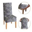 Ver imagem 2 de Kit 4 Capa de Cadeira Malha Gel com Elástico - Noite de Lótus
