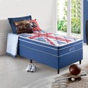 Ver imagem 1 de Kit Cama Box + Colchão de Solteiro Londres Anjos Superlastic 88x188x63cm