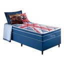 Ver imagem 3 de Kit Cama Box + Colchão de Solteiro Londres Anjos Superlastic 88x188x63cm