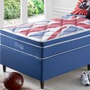 Ver imagem 2 de Kit Cama Box + Colchão de Solteiro Londres Anjos Superlastic 88x188x63cm